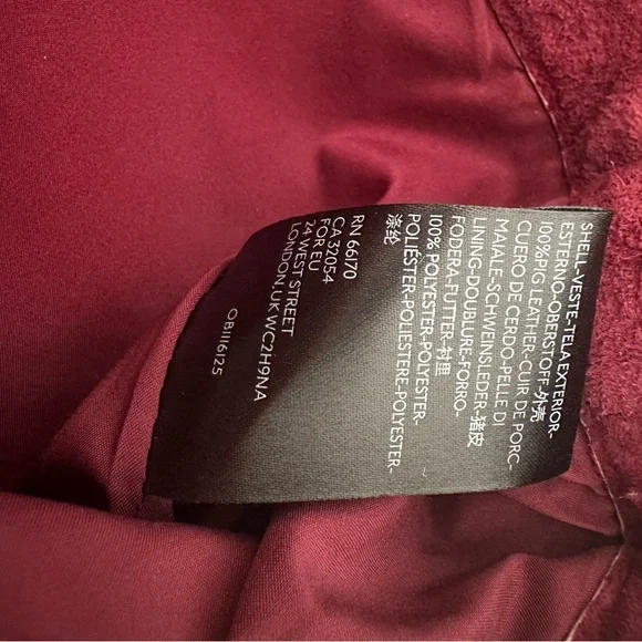 Dark Red Suede Flared High Rise - Picture 6 of 10